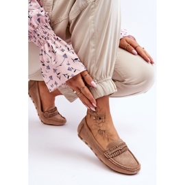 PG1 Mocassins Femme en Daim Beige Clorie 4