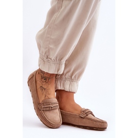PG1 Mocassins Femme en Daim Beige Clorie 6