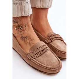 PG1 Mocassins Femme en Daim Beige Clorie 5