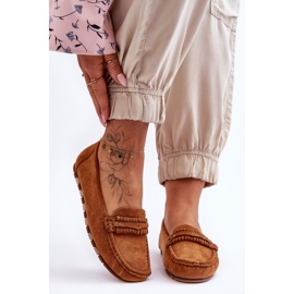 PG1 Mocassins en daim camel Clorie pour femme brun 5