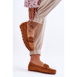 PG1 Mocassins en daim camel Clorie pour femme brun 2