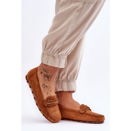 PG1 Mocassins en daim camel Clorie pour femme brun 4