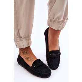 PG1 Mocassins en Daim pour Femme Noir Clorie le noir 2