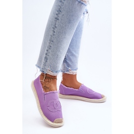 Espadrilles Classiques Femme Violet Flaure 3