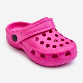 Claquettes Crocs Enfant Mousse Rose Percy 1