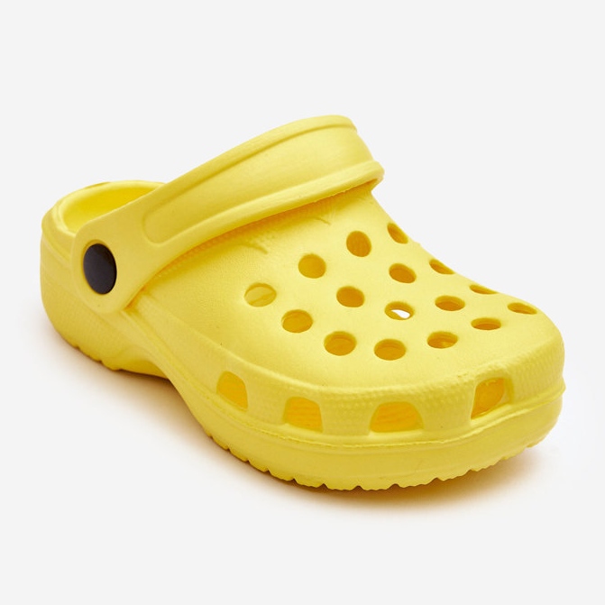 Claquettes Crocs en mousse pour enfants Jaune Percy 1