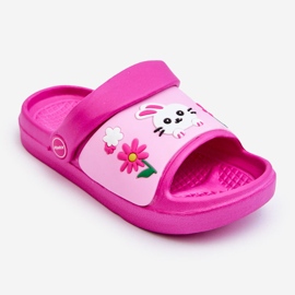 WJ1 Sandales Tongs Enfant Légères Thème Animalier Fuchsia Rico rose 1 WJ1 Sandales Tongs Enfant Légères Thème Animalier Fuchsia Rico rose 1