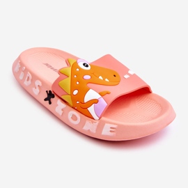 Chaussons Mousse Enfant Dinosaure Rose Clair Dario 1 Chaussons Mousse Enfant Dinosaure Rose Clair Dario 1