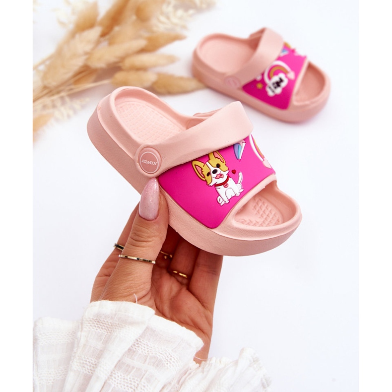 WJ1 Sandales Légères Enfant Motif Chien Rose Rico 1 WJ1 Sandales Légères Enfant Motif Chien Rose Rico 1