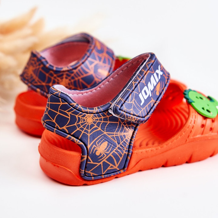 Sandales Velcro Enfant Mousse Légère Orange Asti 2