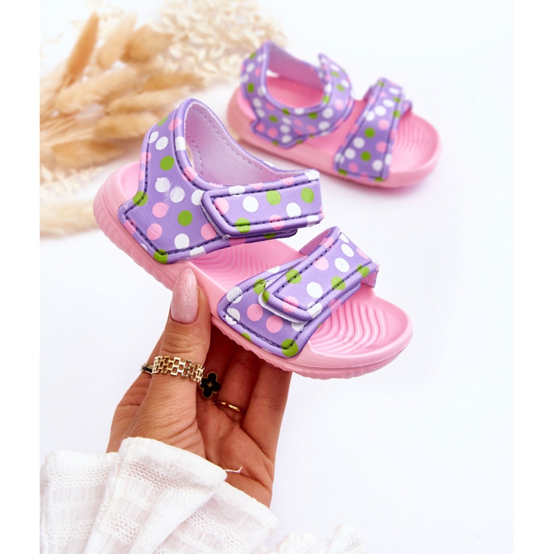Sandales Enfant Foam Light Motifs Malaga Rose-Violet 1 Sandales Enfant Foam Light Motifs Malaga Rose-Violet 1