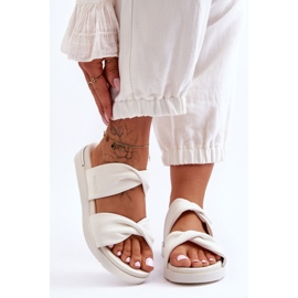 Sandales Plates Femme Big Star LL274A121 Blanc blanche 2 Sandales Plates Femme Big Star LL274A121 Blanc blanche 2