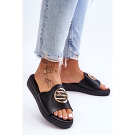 Chaussons Femme Avec Décoration Secrets Noirs 2