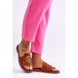 Chaussons Femme Camel Larotte Talons Plats Classiques brun 1 Chaussons Femme Camel Larotte Talons Plats Classiques brun 1