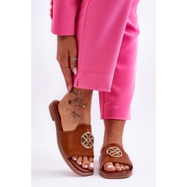 Chaussons Femme Camel Larotte Talons Plats Classiques brun 2 Chaussons Femme Camel Larotte Talons Plats Classiques brun 2