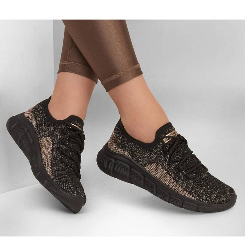Chaussures Skechers Bobs B Flex - Fall Sparks W 117113 Bkgd le noir 2