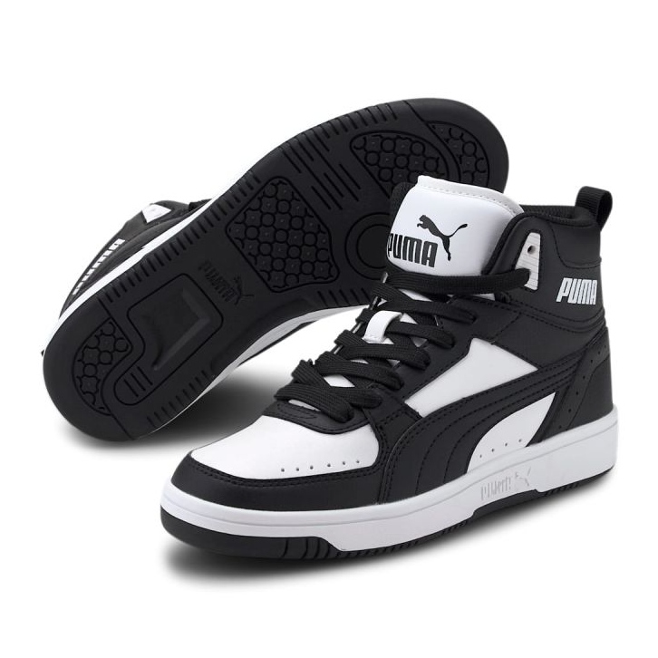 Chaussures Puma Rebound Joy Jr 374687 01 blanche 1 Chaussures Puma Rebound Joy Jr 374687 01 blanche 1