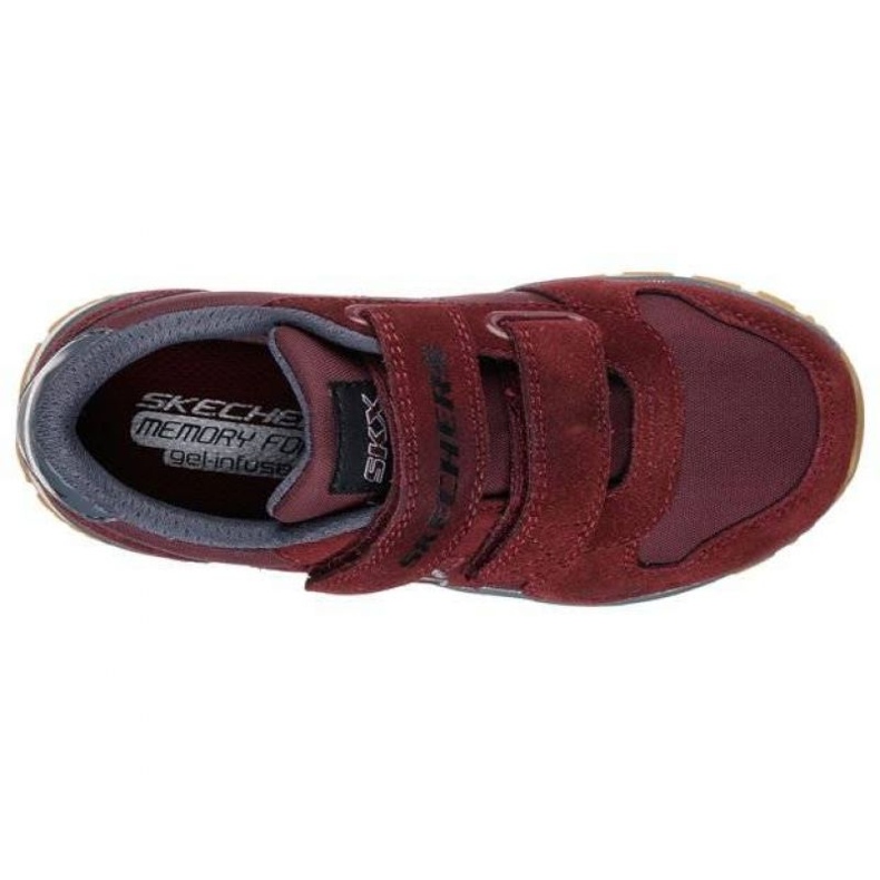 Chaussures Skechers Throwbax Jr 97360L/BURG rouge 2 Chaussures Skechers Throwbax Jr 97360L/BURG rouge 2