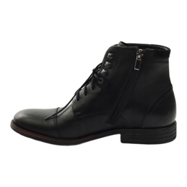 Bottes d'hiver noires avec une fermeture éclair Pilpol 6009 le noir 2
