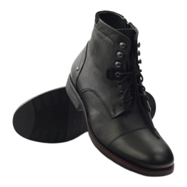 Bottes d'hiver noires avec une fermeture éclair Pilpol 6009 le noir 3