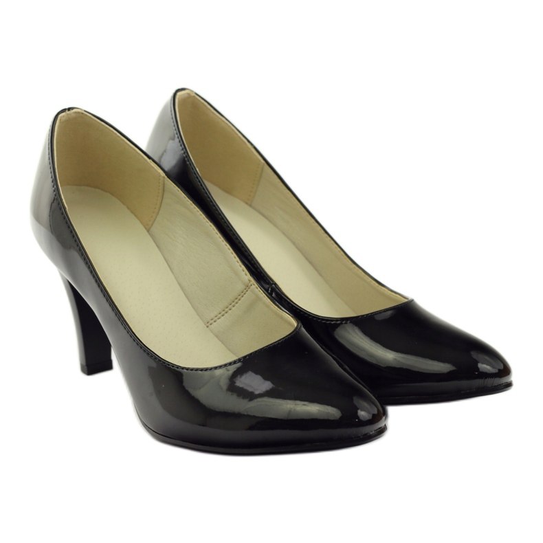 Escarpins Laqués Noirs ZUZA 128 le noir 4