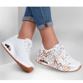 Chaussures Skechers Uno Metallic Love W 155523/WTGD blanche 1