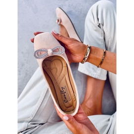 Ballerines en daim à nœud Serna Rosa rose 5