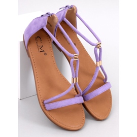 Sandales en daim violet Leehom, femmes 1