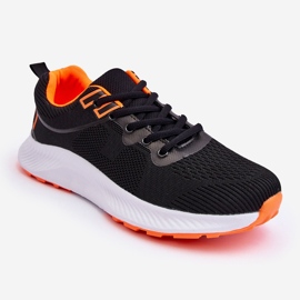 WR1 Chaussures de sport classiques pour hommes à lacets Noir-Orange Jasper 1