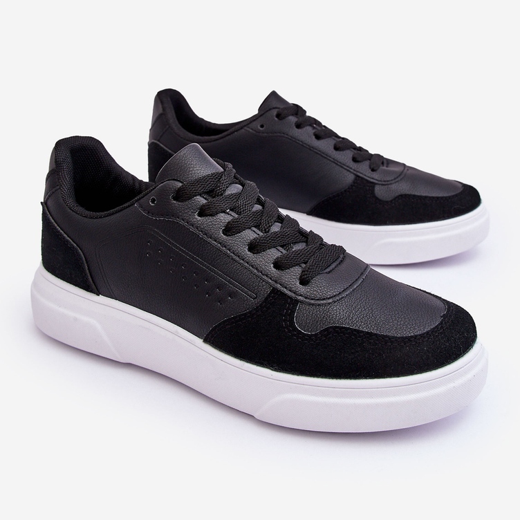 WJ1 Chaussures De Sport À Lacets Castiel Noires Homme 1