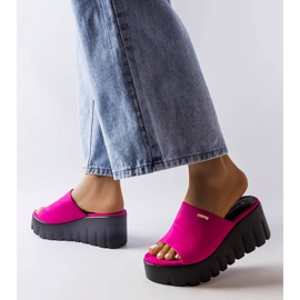 Inna Sandales compensées épaisses roses d'Agnes 2