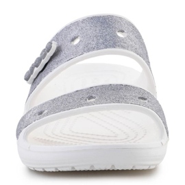 Crocs Chaussons Sandale Classic Croc Glitter II W 207769-90H gris 1 Crocs Chaussons Sandale Classic Croc Glitter II W 207769-90H gris 1