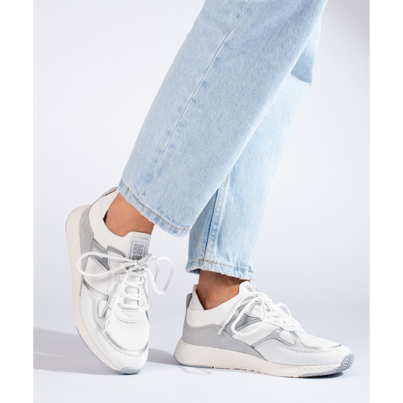 Baskets femme Big Star JJ274A196 blanc 2