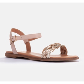 Marco Shoes Sandales plates beige 1 Marco Shoes Sandales plates beige 1