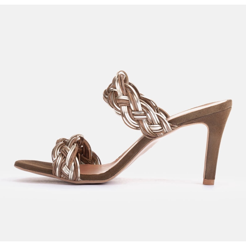 Marco Shoes Sandales à brides tressées vert 2 Marco Shoes Sandales à brides tressées vert 2