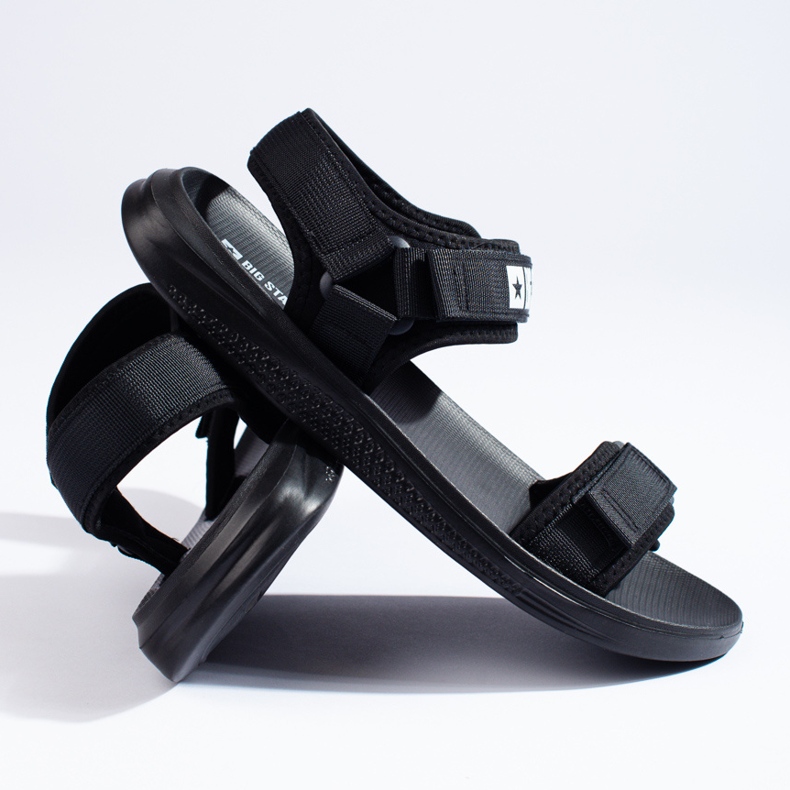 Sandales noires pour hommes Big Star HH174842 2