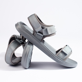 Sandales grises pour hommes Big Star HH174843 2