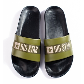 Pantoufles Homme Green Big Star LL174458 vert 2