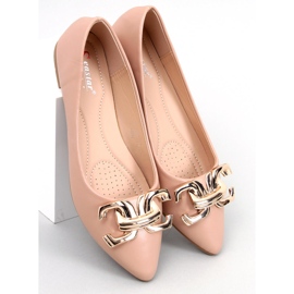 Ballerines élégantes à boucle de Simon Khaki beige 2