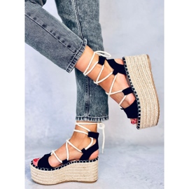 Marge Espadrilles compensées noires le noir 2