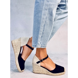Platten Espadrilles compensées noires le noir 3