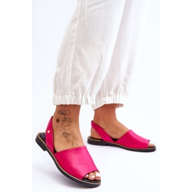 Lemar Sandales à enfiler en cuir fuchsia Alivia rose 2