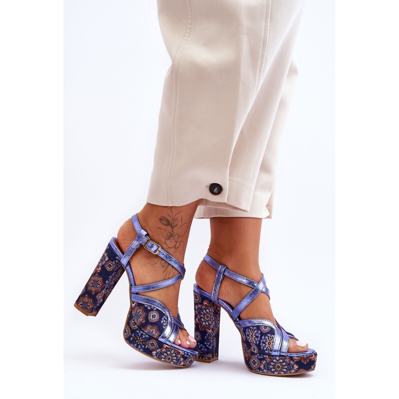 Sandales a Talons en Cuir Maciejka 06084-17 Bleu Marine 1 Sandales a Talons en Cuir Maciejka 06084-17 Bleu Marine 1