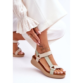Sandales Cuir Maciejka L5186-09 Vert-Beige 3