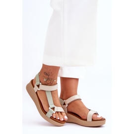 Sandales Cuir Maciejka L5186-09 Vert-Beige 4