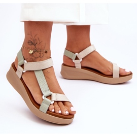 Sandales Cuir Maciejka L5186-09 Vert-Beige 6
