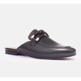 Marco Shoes Chaussons avec décoration le noir 1