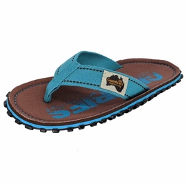 Tongs rétro érodées Islander de Gumbies G-IS-UNI-ERET bleu 2