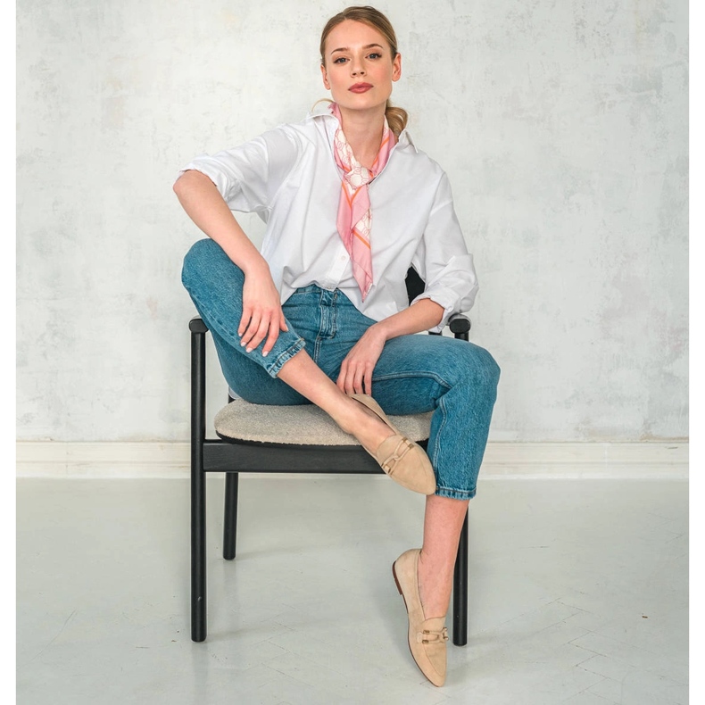 Marco Shoes Mocassins ornementés beige 2 Marco Shoes Mocassins ornementés beige 2