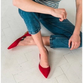 Marco Shoes Ballerines à talon rouge 1